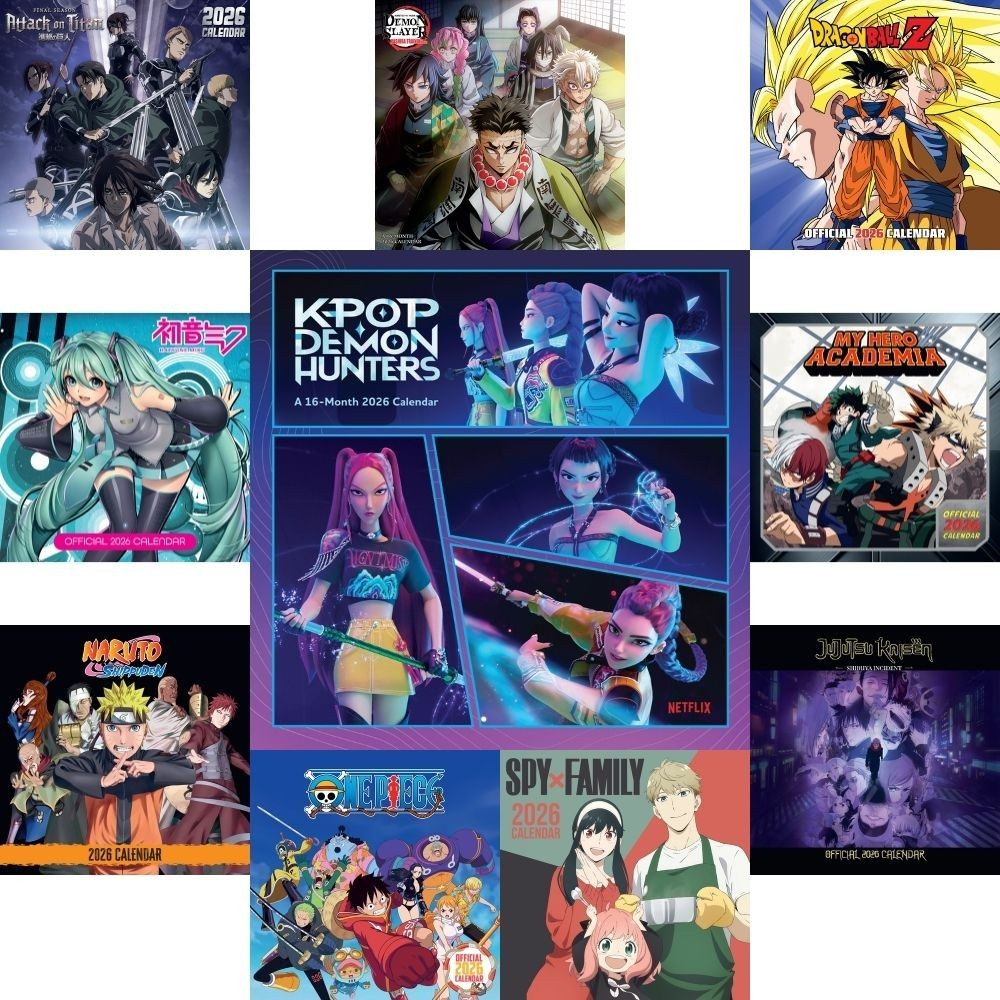 2026 Calendar Kpop Demon Hunters | Anime Manga | Hatsune Miku | My with Anime Calendar 2026 Dates