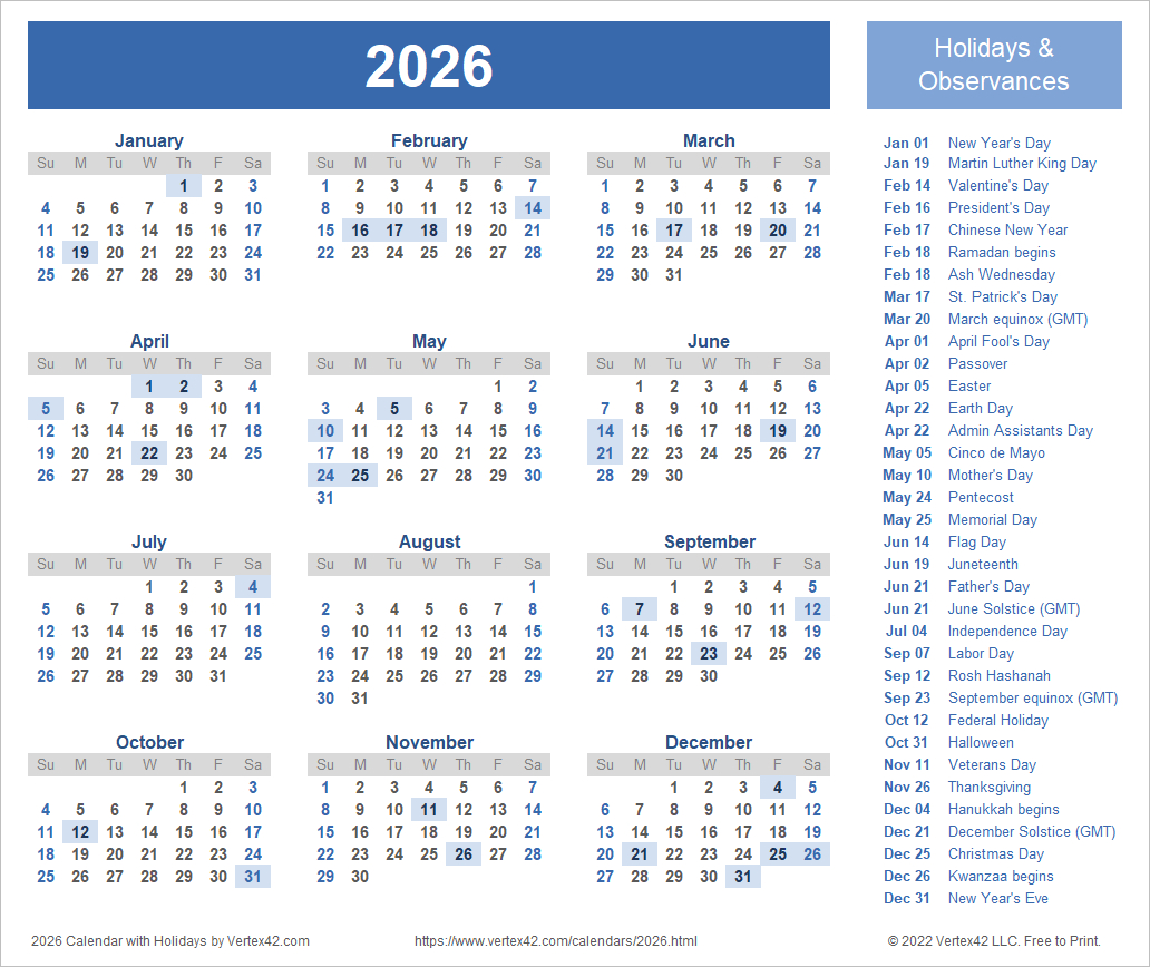 2026 Calendar Templates And Images inside Absence Calendar 2026