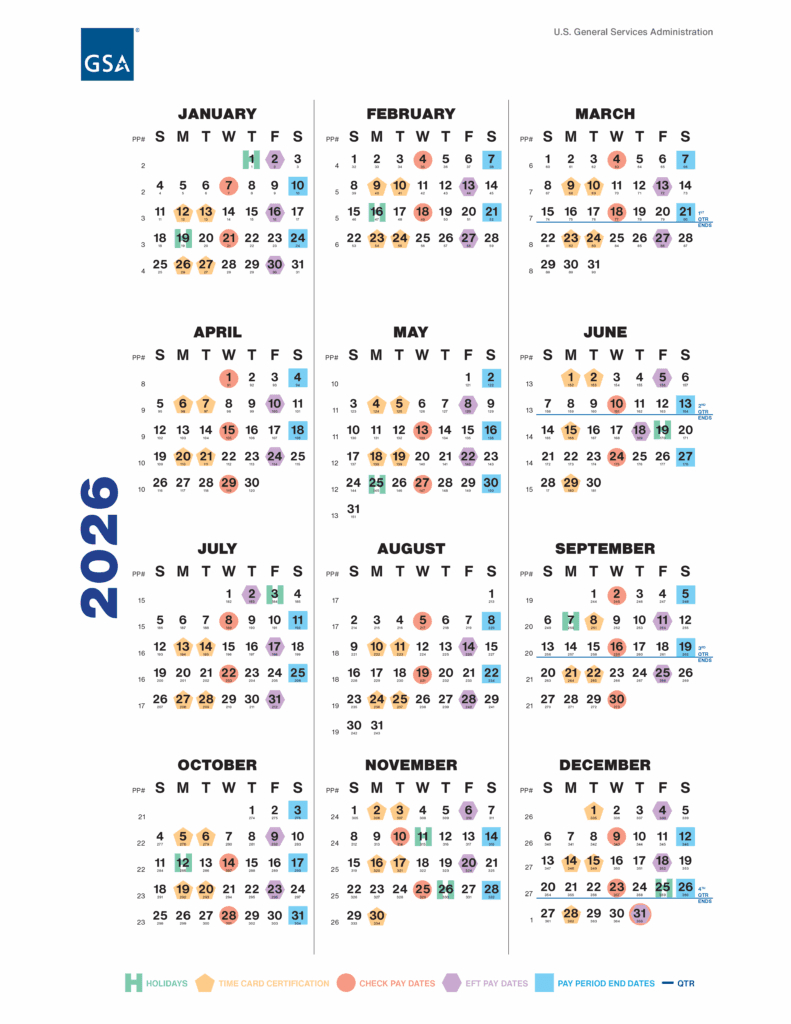 2026 Federal Employee Holidays And Pay Period Calendar - Planwell with Employee Vacation Calendar 2026