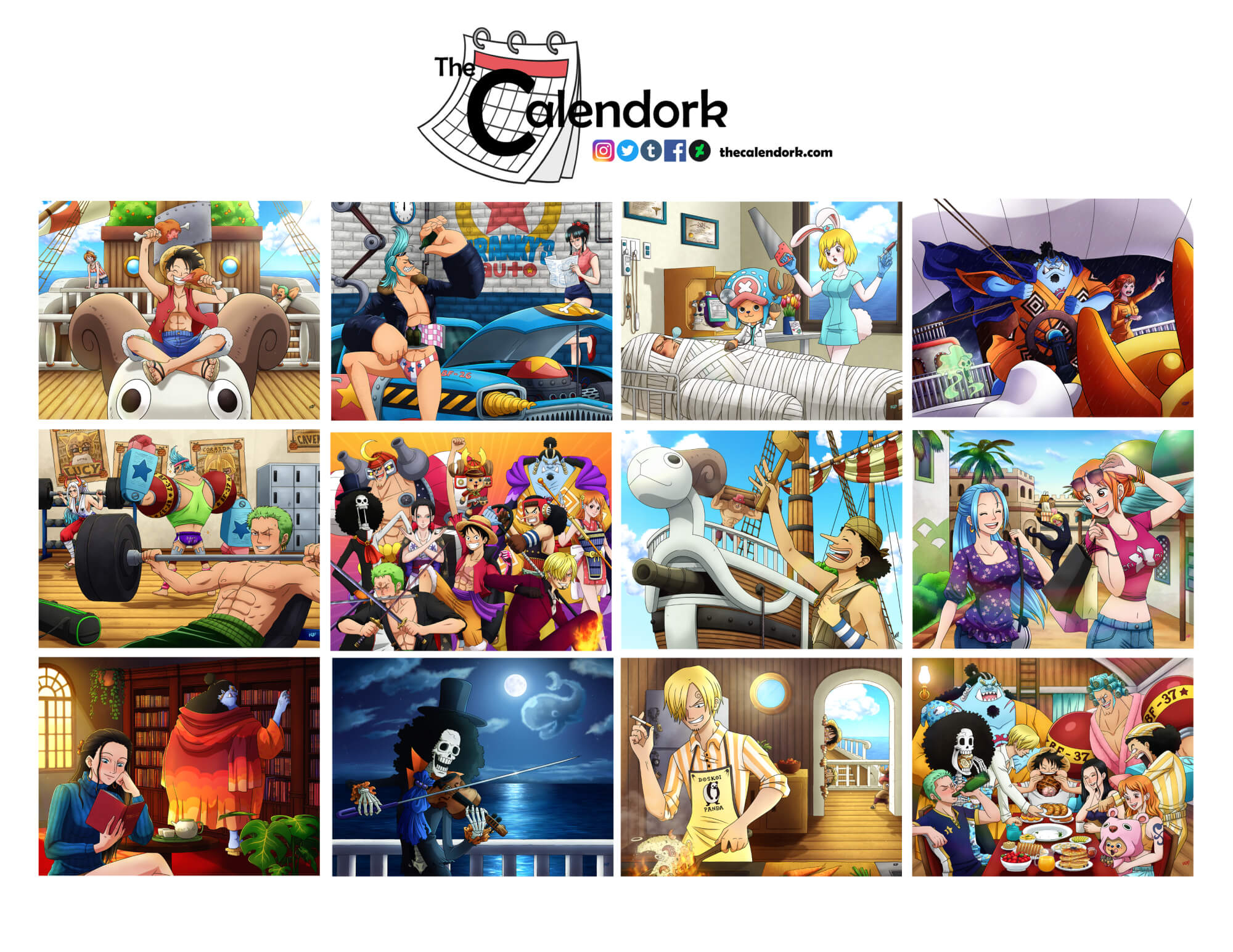 2026 One Piece Wall Calendar with Anime Calendar 2026 Release Dates