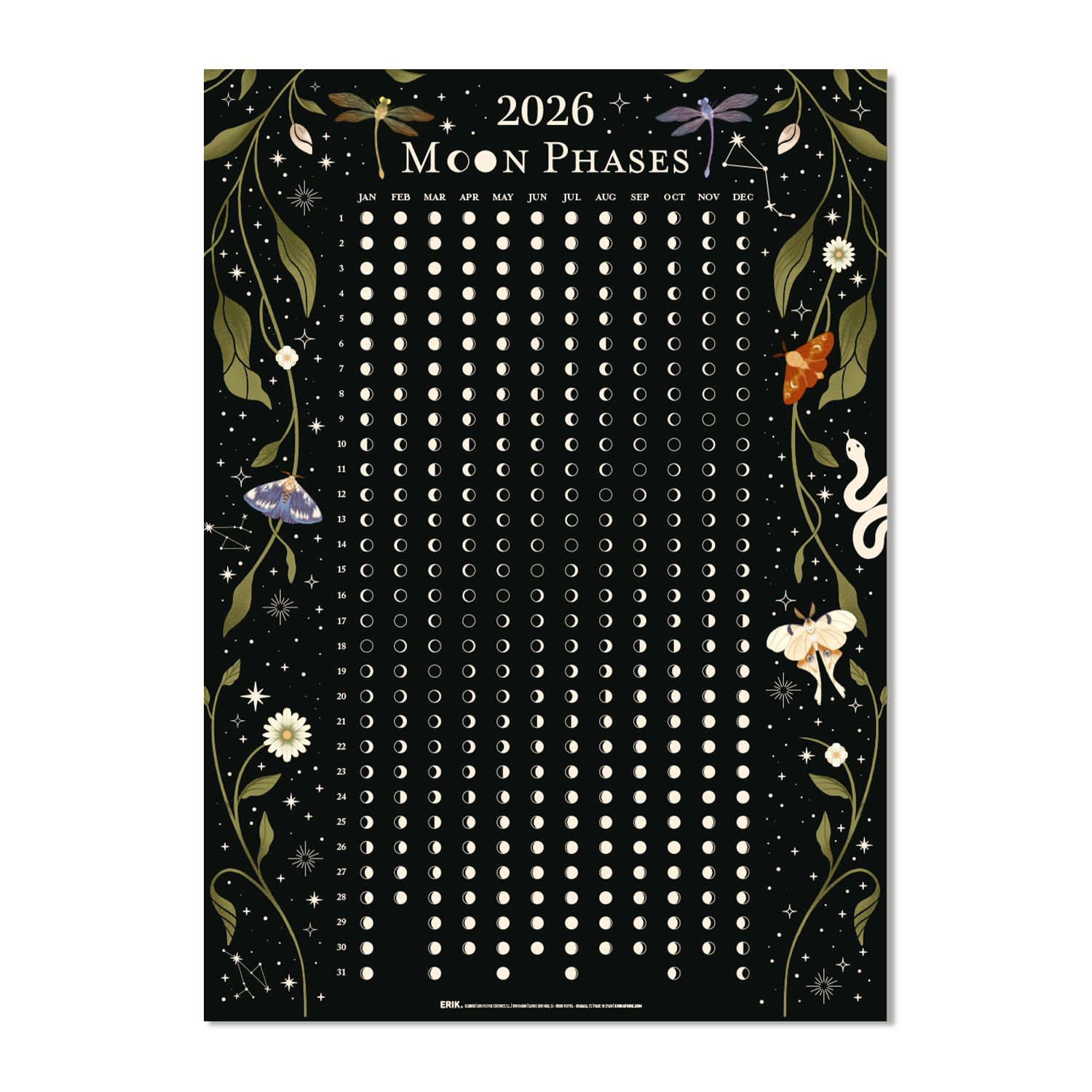 Astral: Mondphasenkalender 2026 - Merchoid Deutschland throughout 2026 Moon Phase Calendar