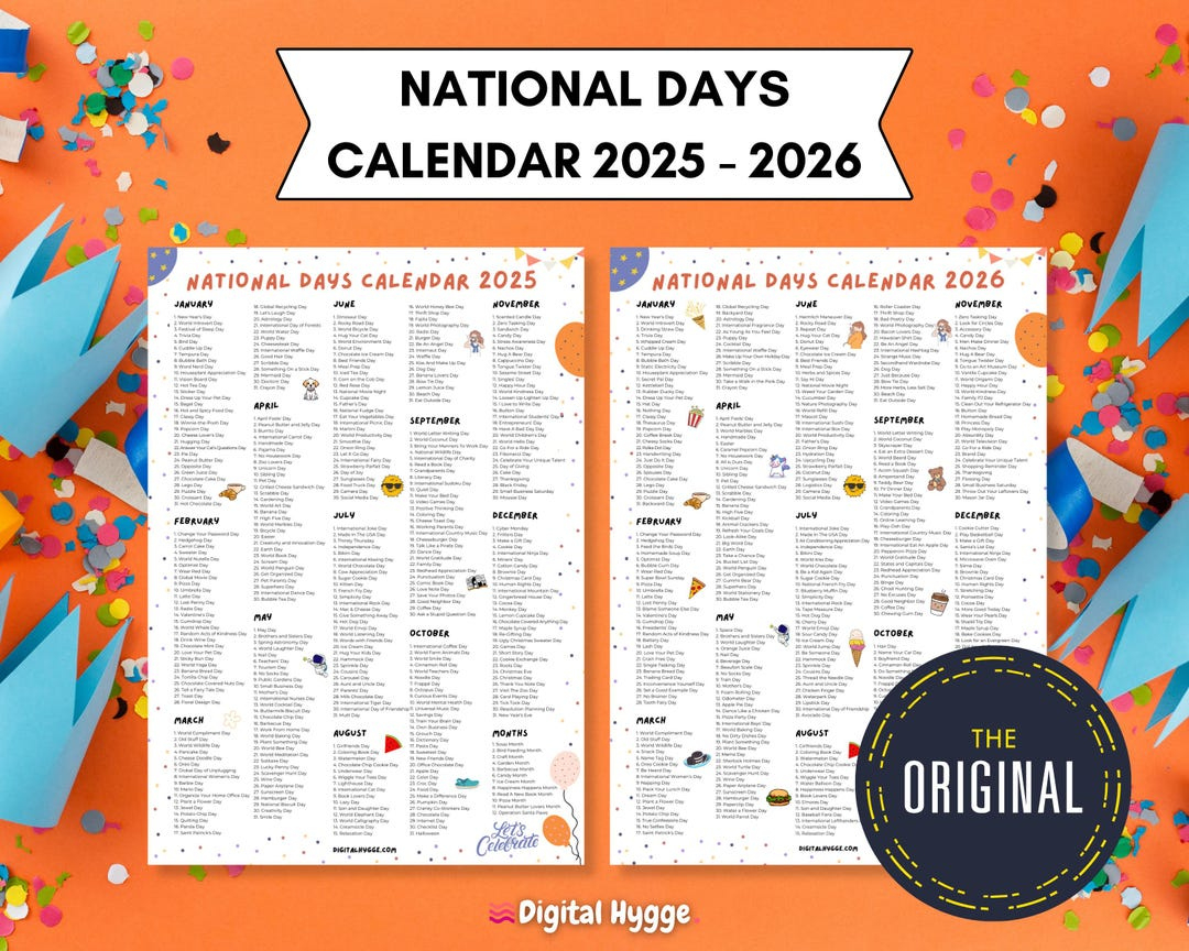 Calendar August 26 National Day National Days Calendar Printable inside National Day Calendar Uk 2026