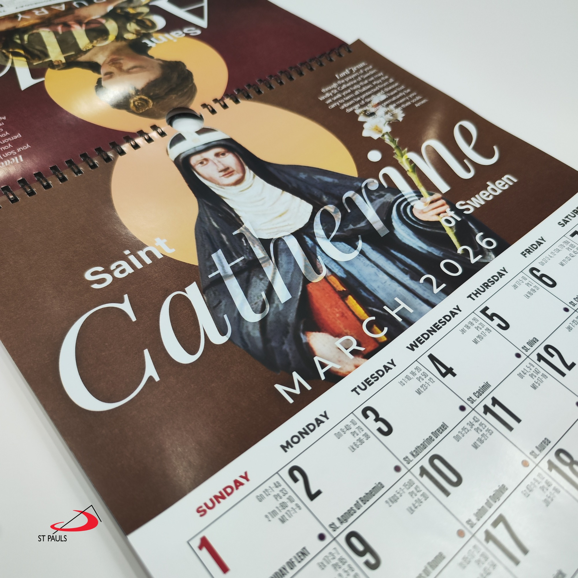 Devotional Calendar 2026 in Catholic Calendar 2026 Philippines