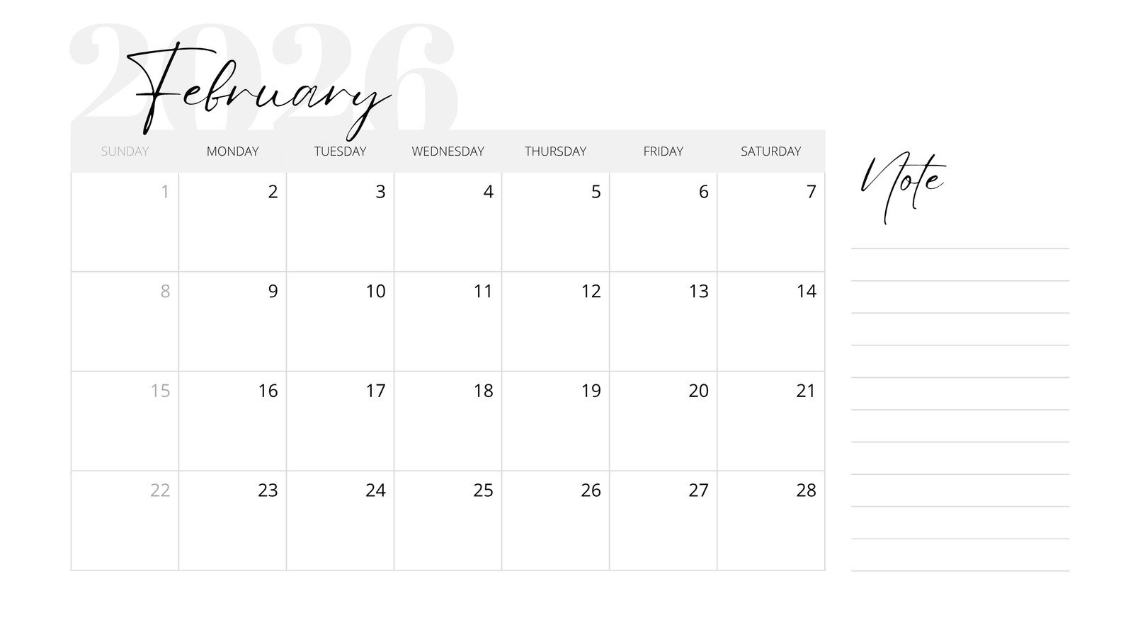 Free To Customize February 2026 Calendar Templates | Canva with regard to February 2026 Calendar Page