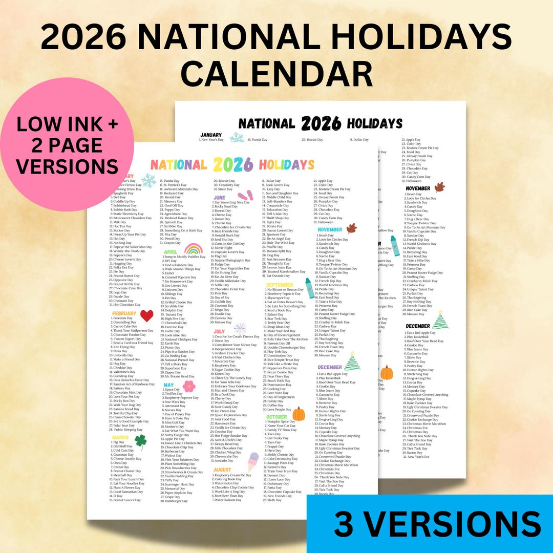 Fun Holidays March Holiday May Holidays Random Holiday Calendar regarding National Day Calendar March 2026