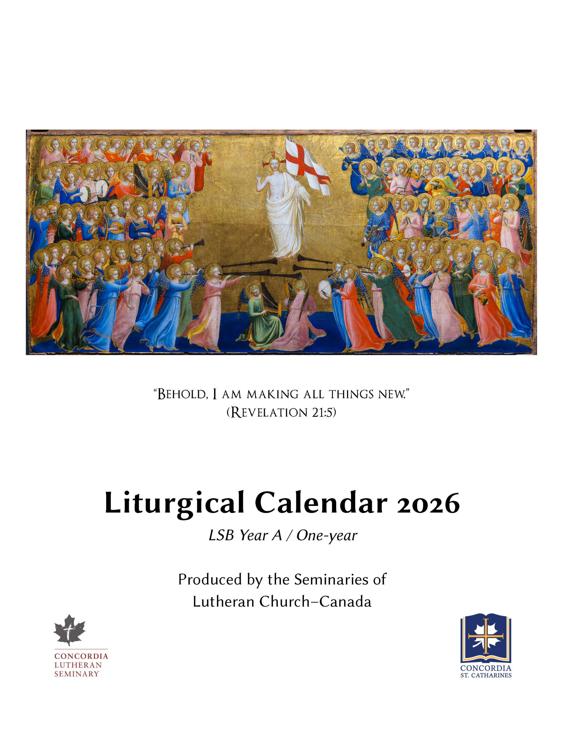 Liturgical Calendar 2026 – Concordia Lutheran Theological Seminary intended for Lutheran Liturgical Calendar For 2026