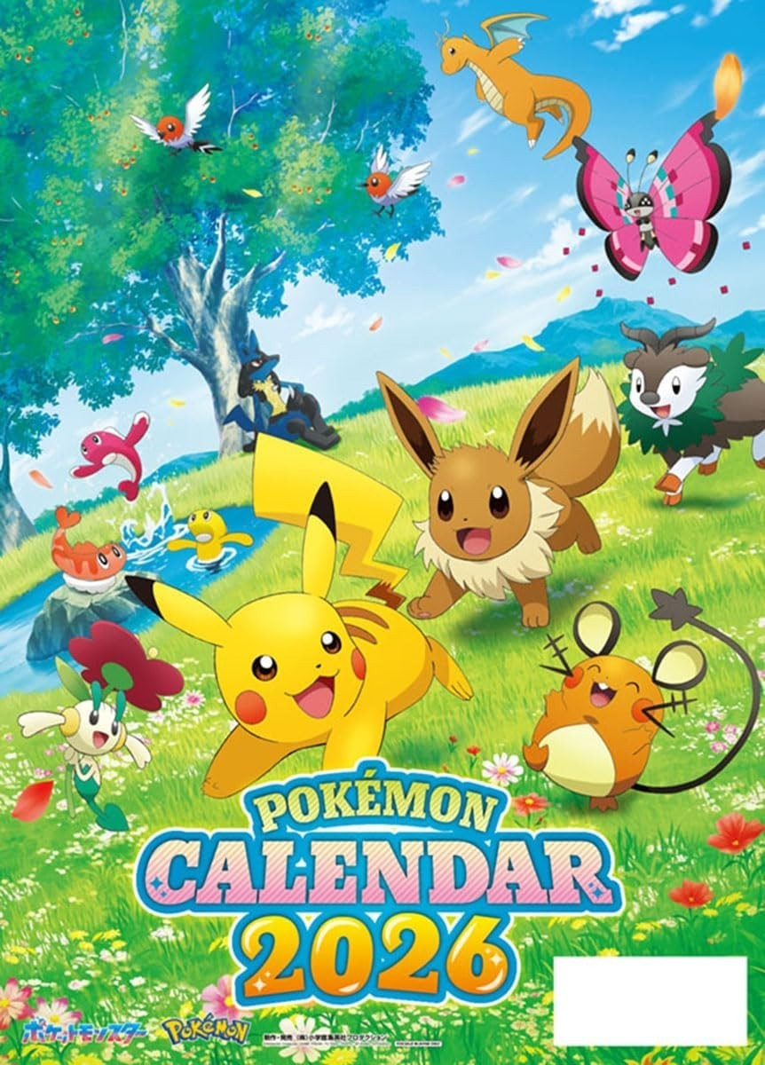 Pokémon 2026 Calendar A2 Size Japan Wall Calendar New | Ebay pertaining to Pokemon Calendar 2026 Events