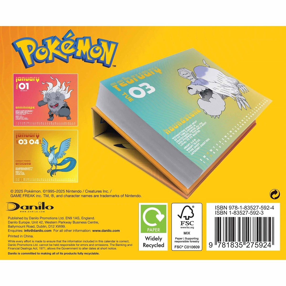 Pokemon Desk Calendar 2026 within Pokemon 2026 Desk Calendar