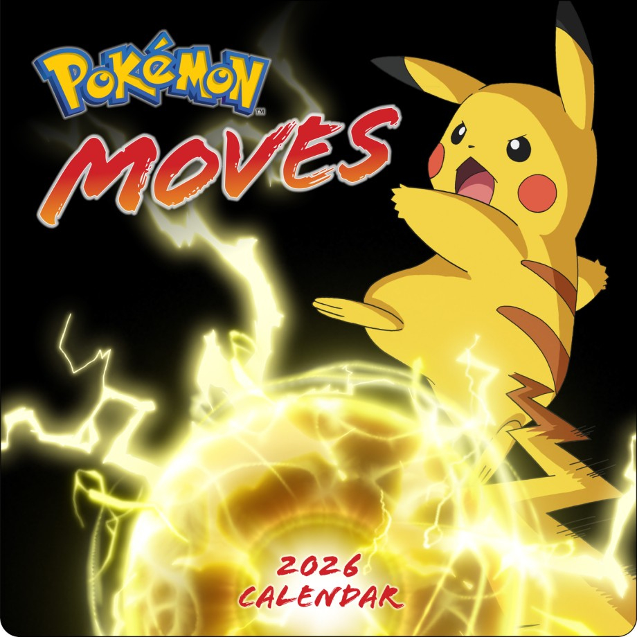 Pokémon Moves 2026 Wall Calendar (Wall) | Abrams with Pokemon Calendar 2026 With Holidays