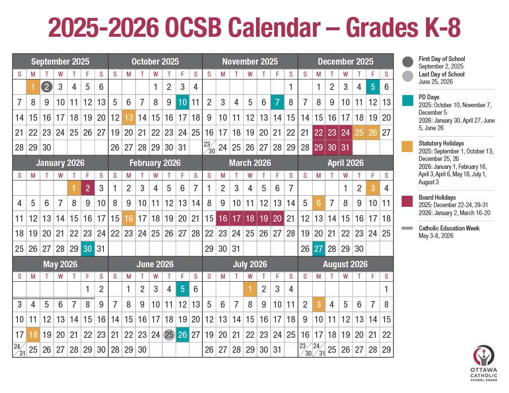 What Parents Need To Know At The Start Of The School Year – The with Ottawa Catholic School Board Calendar 2026